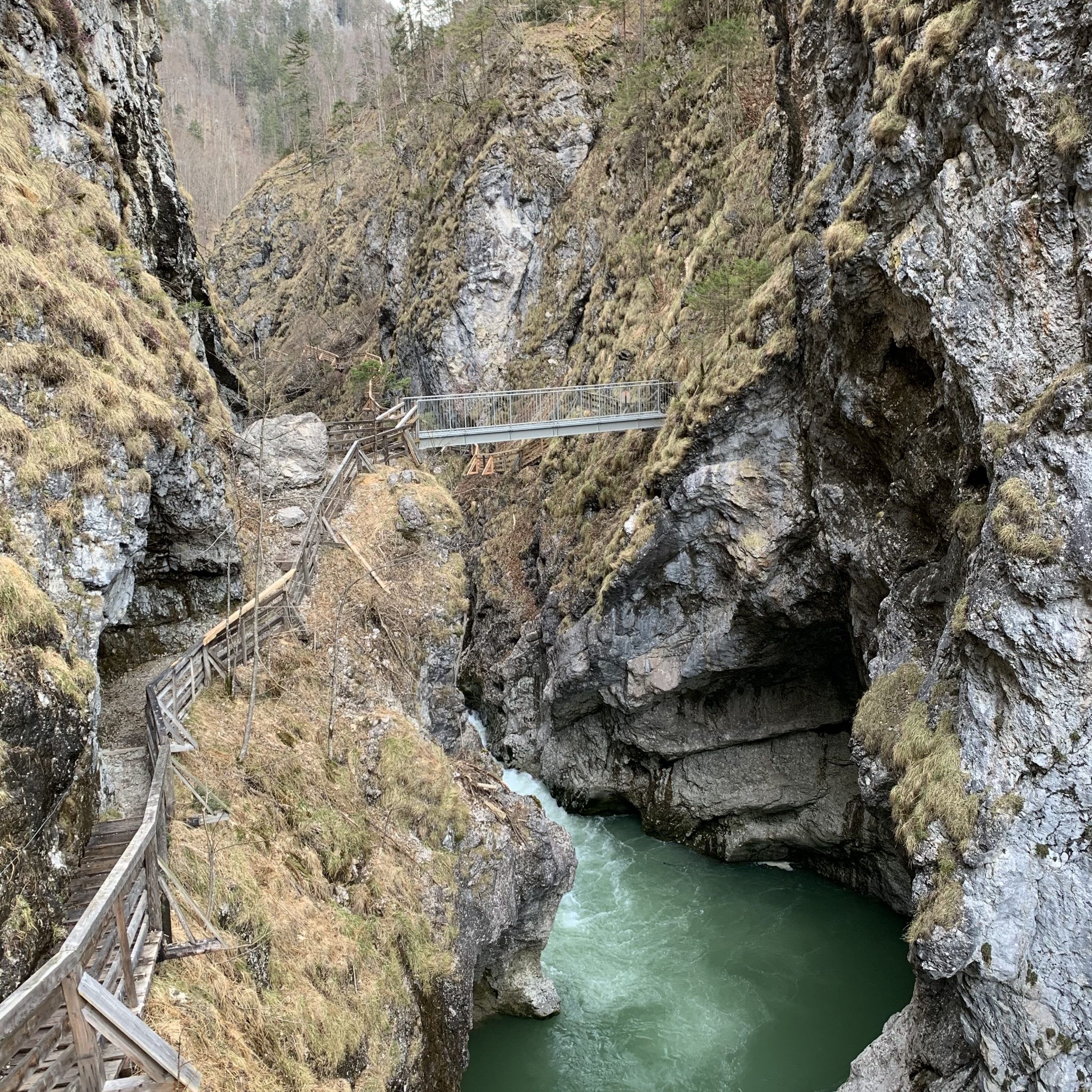 Lammerklamm Wir schauen auf Salzburg